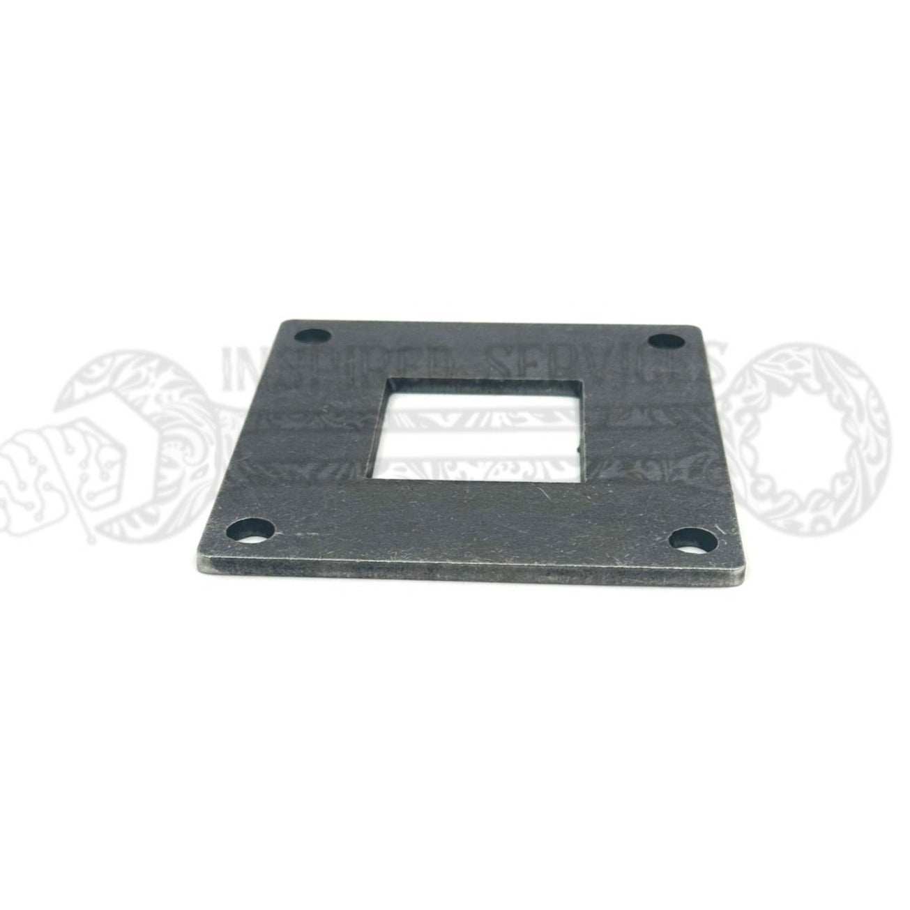 Steel Base Plate for welding railing. Hole in Center