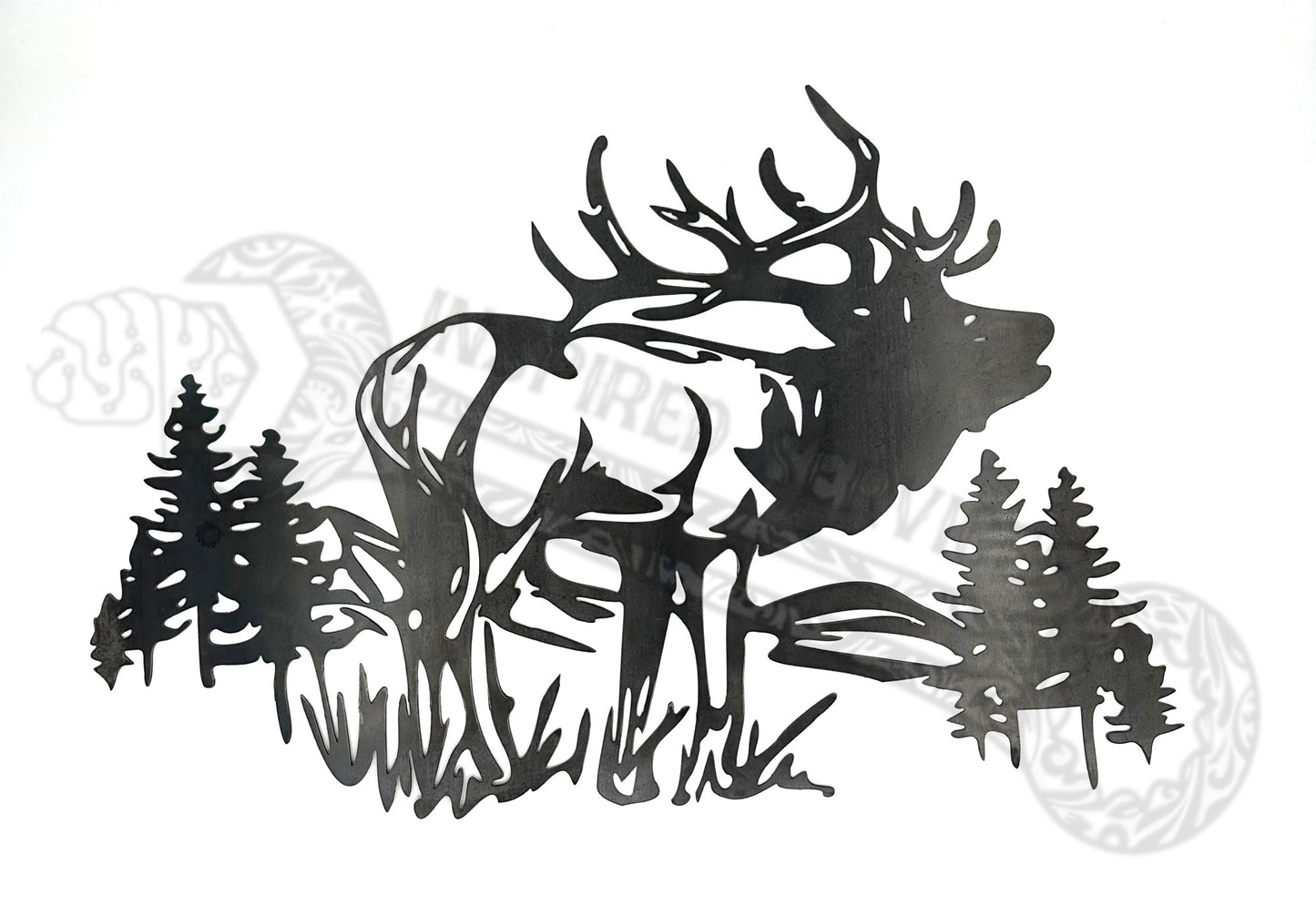 Metal Elk Decorative Steel Sign