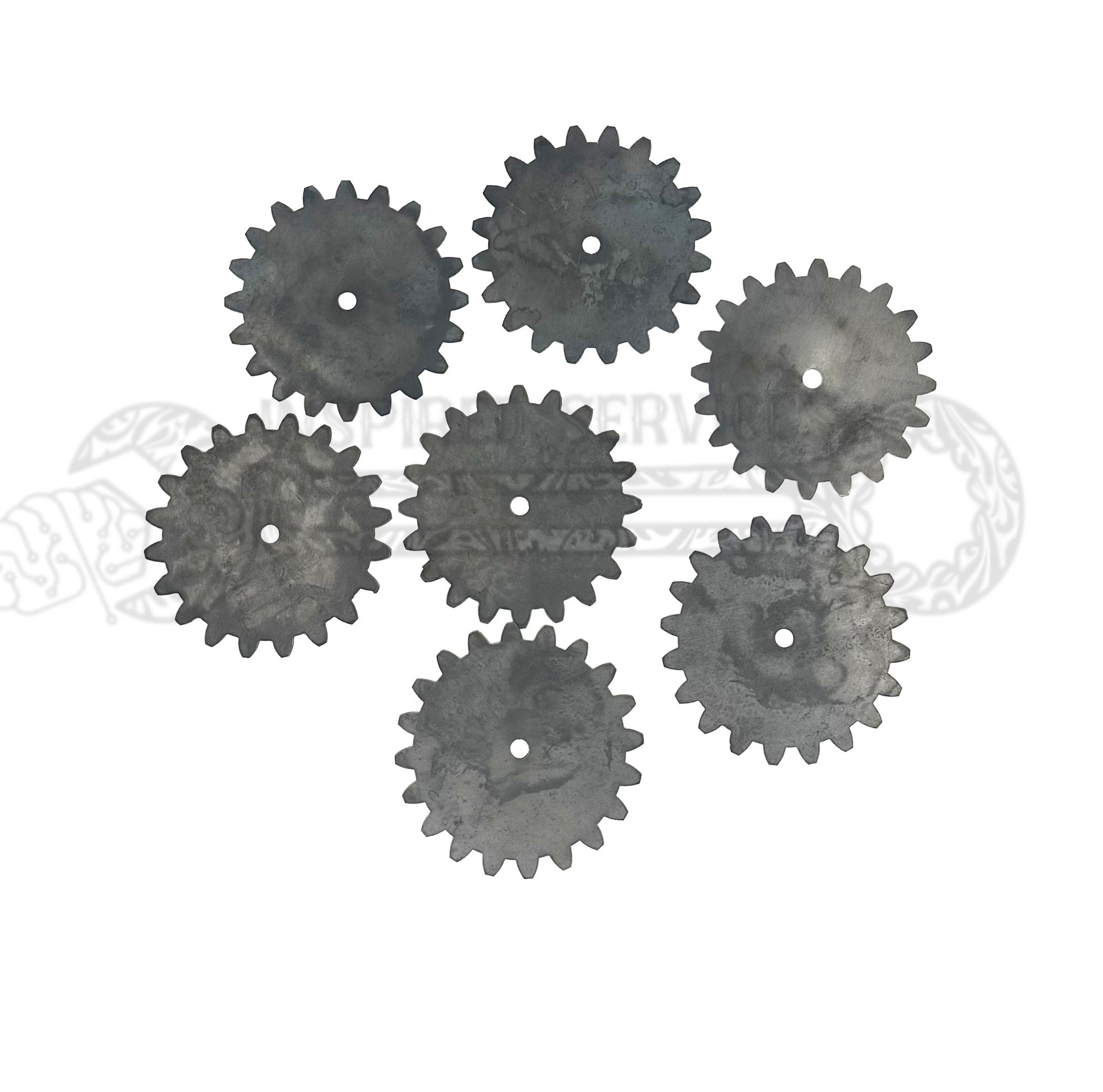 Decorative Steel Sign Gears pack of 10